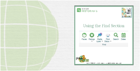 pixels2Pages | Historian 6 Tip: Using the Find Section