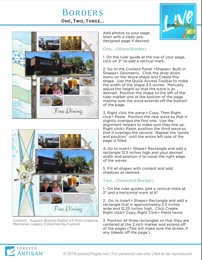 pixels2Pages | p2P LIVE Breakout BORDERS 123